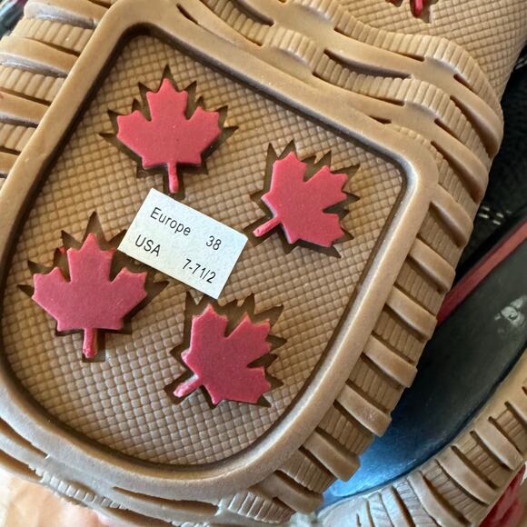 PAJAR Sundance Highlander Andree Plaid Boot Red Brown 38/7.7-5 NIB - Picture 9 of 10